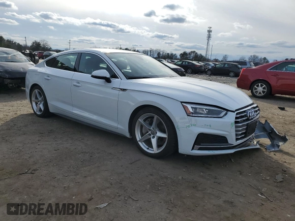 2019 Audi A5 Sportback Premium Plus with VIN WAUENCF58KA023337, listed as a Copart auction lot 45813494 with 42,650 mi miles. Bid and sale history available at carsss.com. Image 4.