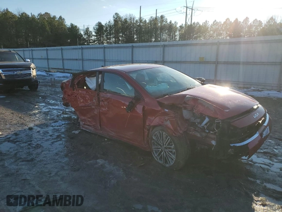 2024 Kia Forte GT with VIN 3KPF44AC8RE742018, listed as a Copart auction lot 87926895 with 8,391 mi miles and Salvage Title. Bid and sale history available at DreamBid. Image 4.