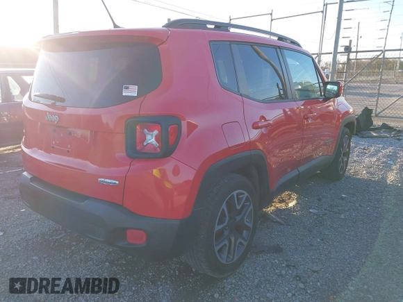 2015 Jeep Renegade Latitude with VIN ZACCJABT0FPB62548, listed as a IAAI auction lot 41794846 with 115,235 mi miles. Bid and sale history available at carsss.com. Image 4.