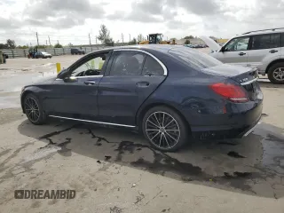 2021 Mercedes-Benz C 300 with VIN W1KWF8DB5MR632714, listed as a Copart auction lot 47728725 with 36,146 mi miles and Salvage Title. Bid and sale history available at carsss.com. Image 2.