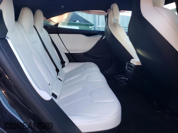 2017 Tesla Model S 100D with VIN 5YJSA1E2XHF199948, listed as a Copart auction lot 46367635 with 76,284 mi miles and Salvage title. Bid and sale history available at DreamBid. Image 10.