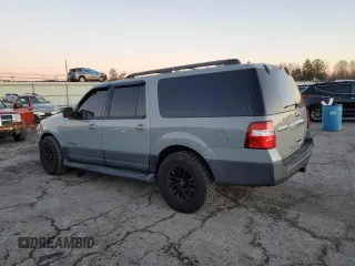 2007 Ford Expedition Max XLT with VIN 1FMFK16587LA37671, listed as a Copart auction lot 87729795 with 143,723 mi miles and Salvage title. Bid and sale history available at DreamBid. Image 2.