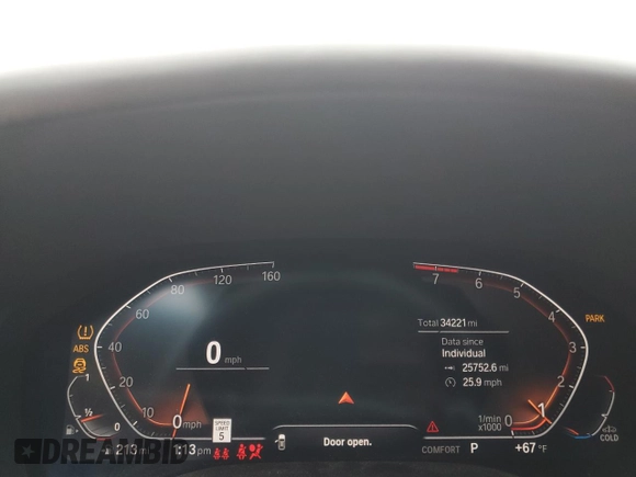 2022 BMW 8 Series 840i with VIN WBADZ2C0XNCJ65880, listed as a Copart auction lot 44778025 with 34,221 mi miles and Salvage Title. Bid and sale history available at carsss.com. Image 9.