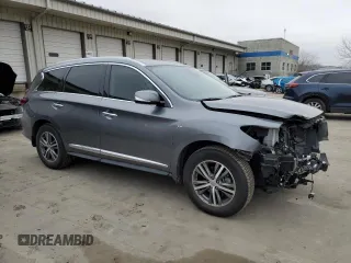 2020 Infiniti QX60 Luxe with VIN 5N1DL0MM7LC512794, listed as a Copart auction lot 43343705 with 51,822 mi miles and Salvage Title. Bid and sale history available at DreamBid. Image 4.