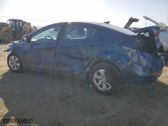 2016 Hyundai Elantra SE with VIN KMHDH4AE5GU601138, listed as a Copart auction lot 51821695 with 150,959 mi miles and Salvage Title. Bid and sale history available at carsss.com. Image 2.
