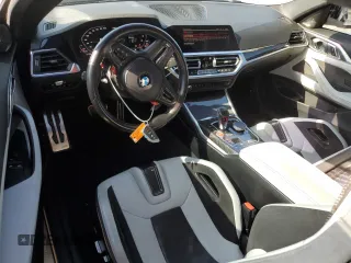 2021 BMW M4 Competition with VIN WBS33AZ05MCG69989, listed as a Copart auction lot 51356855 with 35,654 mi miles and Salvage Title. Bid and sale history available at carsss.com. Image 8.