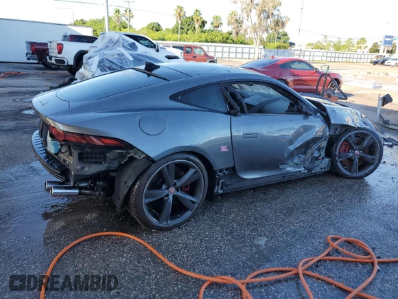 2018 Jaguar F-Type with VIN SAJD51EE3JCK47530, listed as a Copart auction lot 63496694 with 46,341 mi miles and Salvage Title. Bid and sale history available at DreamBid. Image 3.