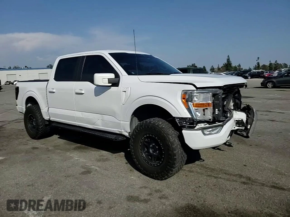 2022 Ford F-150 XL with VIN 1FTFW1E50NFA71691, listed as a Copart auction lot 55282625 with 47,492 mi miles and Salvage title. Bid and sale history available at DreamBid. Image 14.