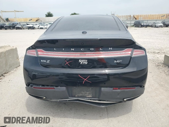 2017 Lincoln MKZ Reserve with VIN 3LN6L5E92HR649666, listed as a Copart auction lot 60908385 with 208,199 mi miles and Salvage title. Bid and sale history available at DreamBid. Image 6.