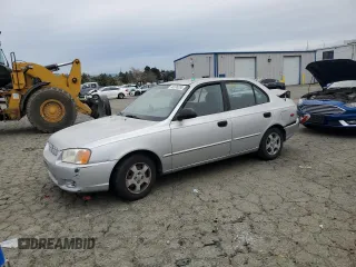 2002 Hyundai Accent GL with VIN KMHCG45C92U342413, listed as a Copart auction lot 45236555 with 120,207 mi miles and Salvage Title. Bid and sale history available at carsss.com. Image 1.