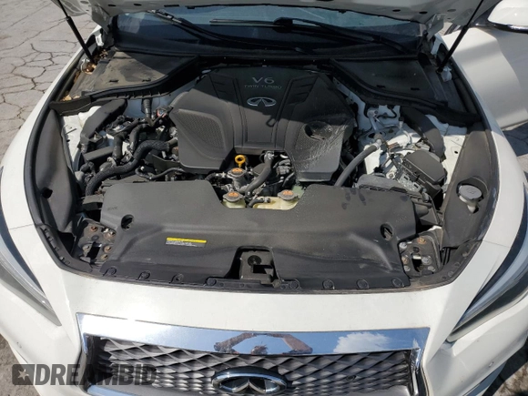 2019 Infiniti Q50 Luxe with VIN JN1EV7AR0KM552352, listed as a Copart auction lot 52812385 with 50,376 mi miles and Salvage Title. Bid and sale history available at carsss.com. Image 11.