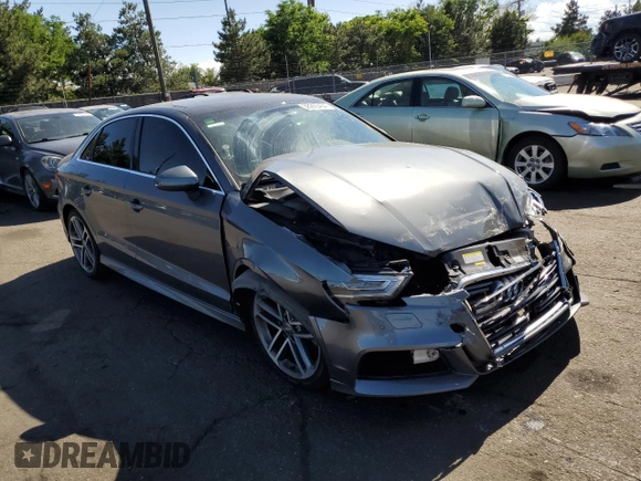 2018 Audi A3 Sedan Premium Plus with VIN WAUJ8GFF0J1030173, listed as a Copart auction lot 58265454 with 85,404 mi miles and Salvage Title. Bid and sale history available at carsss.com. Image 4.