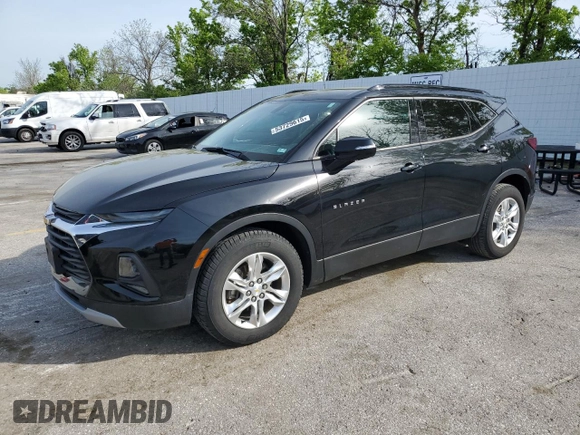 2020 Chevrolet Blazer LT with VIN 3GNKBHRS1LS592633, listed as a Copart auction lot 53729615 with 77,694 mi miles and Salvage title. Bid and sale history available at DreamBid. Image 1.
