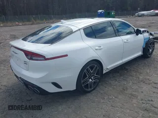 2022 Kia Stinger GT2 with VIN KNAE55LC9N6104613, listed as a IAAI auction lot 41707620 with 31,589 mi miles and . Bid and sale history available at DreamBid. Image 4.