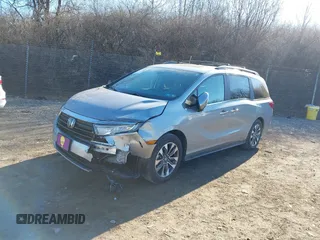 2023 Honda Odyssey EX-L with VIN 5FNRL6H68PB070545, listed as a IAAI auction lot 41331357 with 13,448 mi miles. Bid and sale history available at carsss.com. Image 17.
