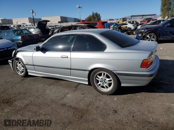 1997 BMW 3 Series 328is with VIN WBABG1329VET03924, listed as a Copart auction lot 41533225 with 96,208 mi miles and Salvage Title. Bid and sale history available at carsss.com. Image 2.