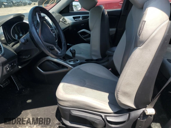 2012 Hyundai Veloster w/Black Int with VIN KMHTC6AD6CU080650, listed as a Copart auction lot 57844255 with Not provided miles and Salvage title. Bid and sale history available at DreamBid. Image 7.