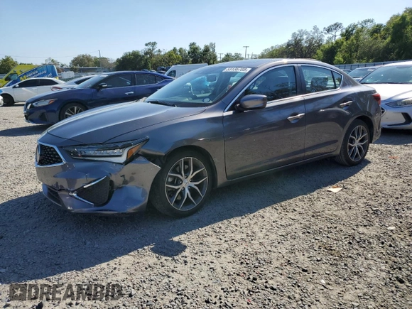 2021 Acura ILX Premium with VIN 19UDE2F70MA007017, listed as a Copart auction lot 53136705 with 26,807 mi miles and Salvage title. Bid and sale history available at DreamBid. Image 1.