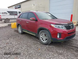 2014 Kia Sorento LX with VIN 5XYKT4A63EG493443, listed as a IAAI auction lot 42086216 with 126,482 mi miles. Bid and sale history available at carsss.com. Image 1.