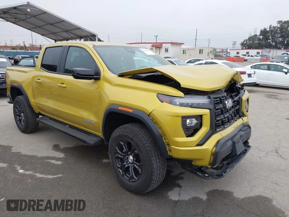 2023 GMC Canyon 2WD Elevation with VIN 1GTP5BEK9P1122916, listed as a IAAI auction lot 42184229 with 12,218 mi miles and . Bid and sale history available at carsss.com. Image 1.