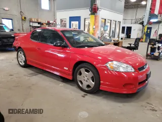 2006 Chevrolet Monte Carlo SS with VIN 2G1WL16C069222599, listed as a Copart auction lot 73144014 with 56,617 mi miles and Salvage Title. Bid and sale history available at carsss.com. Image 4.