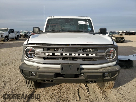 2024 Ford Bronco Big Bend с VIN 1FMDE7AH8RLA93115, выставлен на аукционе Copart как лот 41611185 с пробегом 1 589 миль миль и Списание • Salvage title. История ставок и продаж доступна на DreamBid. Изображение 5.