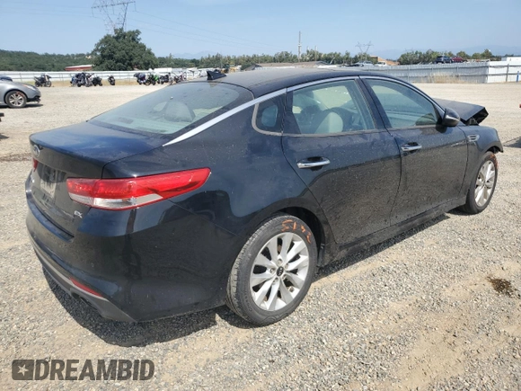2018 Kia Optima EX with VIN 5XXGU4L39JG244603, listed as a Copart auction lot 60229675 with 123,677 mi miles and Salvage title. Bid and sale history available at DreamBid. Image 3.