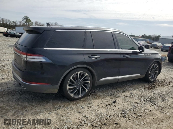 2020 Lincoln Aviator Reserve z VIN 5LM5J7XC8LGL26385, wystawiony jako Copart lot #45191005 z przebiegiem 62 050 mil mil oraz Szkoda całkowita • Salvage title. Historia ofert i sprzedaży dostępna na DreamBid. Obrazek 3.