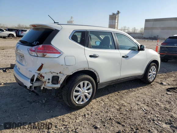 2016 Nissan Rogue S with VIN KNMAT2MV6GP689363, listed as a Copart auction lot 52176745 with 68,492 mi miles and Salvage Title. Bid and sale history available at DreamBid. Image 3.