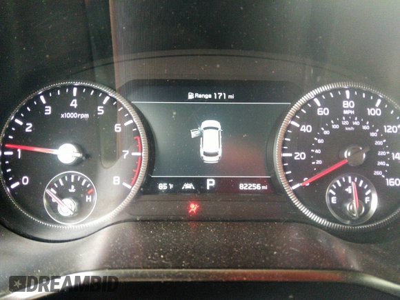 2020 Kia Telluride SX with VIN 5XYP5DHC7LG003935, listed as a IAAI auction lot 32399947 with 82,256 mi miles and . Bid and sale history available at DreamBid. Image 7.