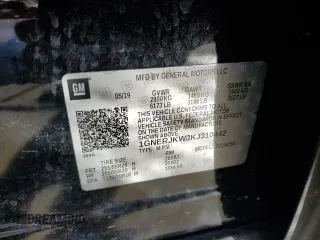 2019 Chevrolet Traverse RS z VIN 1GNERJKW3KJ310442, wystawiony jako Copart lot #84848134 z przebiegiem 147 392 mil mil oraz Szkoda całkowita • Salvage title. Historia ofert i sprzedaży dostępna na DreamBid. Obrazek 13.