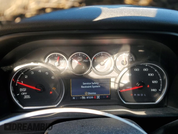 2021 Chevrolet Silverado 1500 LT Trail Boss with VIN 3GCPYFED2MG357364, listed as a Copart auction lot 48551445 with 87,235 mi miles and Salvage Title. Bid and sale history available at DreamBid. Image 9.