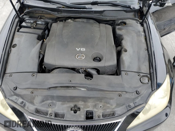 2008 Lexus IS with VIN JTHBK262482071014, listed as a Copart auction lot 53658945 with 127,798 mi miles and Salvage Title. Bid and sale history available at carsss.com. Image 11.