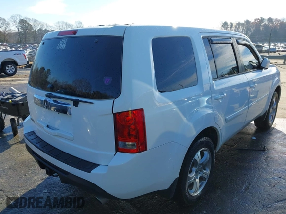 2013 Honda Pilot EX-L with VIN 5FNYF3H5XDB030830, listed as a IAAI auction lot 41079628 with 144,233 mi miles and . Bid and sale history available at DreamBid. Image 4.