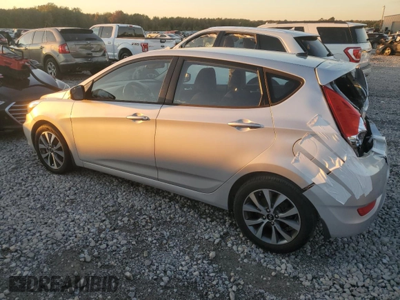 2015 Hyundai Accent Sport with VIN KMHCU5AEXFU233647, listed as a Copart auction lot 80048004 with 90,875 mi miles and Salvage Title. Bid and sale history available at carsss.com. Image 2.