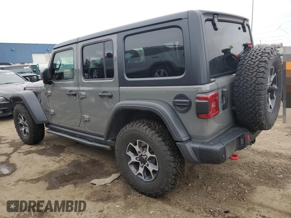 2021 Jeep Wrangler Unlimited Rubicon with VIN 1C4HJXFN9MW739351, listed as a Copart auction lot 50511935 with 44,674 mi miles and Clean Title. Bid and sale history available at DreamBid. Image 2.