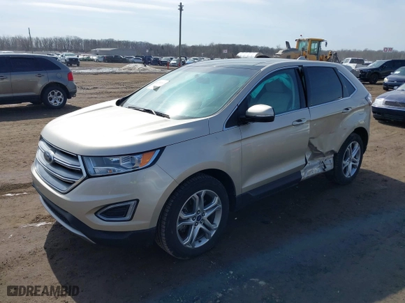 2017 Ford Edge Titanium with VIN 2FMPK4K82HBB10024, listed as a IAAI auction lot 41773213 with 47,892 mi miles. Bid and sale history available at carsss.com. Image 17.
