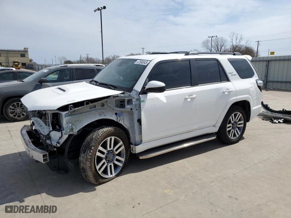 2023 Toyota 4Runner TRD Sport with VIN JTESU5JR6P6097795, listed as a Copart auction lot 47588045 with 18,107 mi miles and Salvage Title. Bid and sale history available at carsss.com. Image 1.