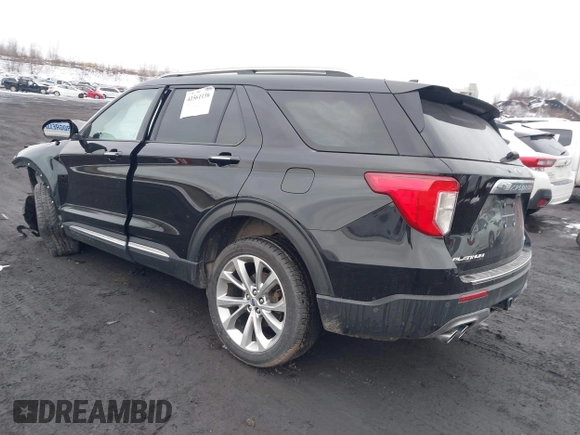 2021 Ford Explorer Platinum with VIN 1FM5K8HCXMGC37214, listed as a IAAI auction lot 41561136 with 51,812 mi miles. Bid and sale history available at carsss.com. Image 3.