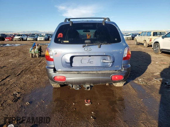 2002 Hyundai Santa Fe GLS with VIN KM8SC73D72U313822, listed as a Copart auction lot 79946994 with 239,734 mi miles and Salvage Title. Bid and sale history available at carsss.com. Image 6.