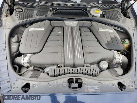 2013 Bentley Continental GT with VIN SCBFC7ZA4DC084868, listed as a Copart auction lot 54187554 with Not Provided miles and Salvage Title. Bid and sale history available at DreamBid. Image 11.