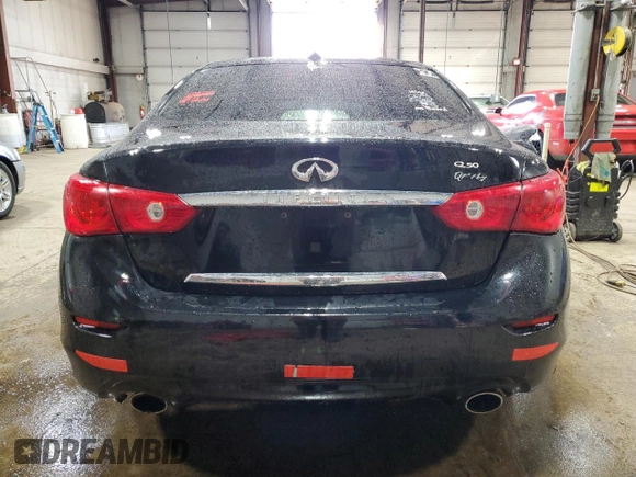 2015 Infiniti Q50 z VIN JN1BV7AR9FM396174, wystawiony jako Copart lot #50393685 z przebiegiem 110 824 mil mil oraz Szkoda całkowita • Salvage title. Historia ofert i sprzedaży dostępna na DreamBid. Obrazek 6.