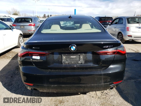 2022 BMW 4 Series 430i xDrive with VIN WBA73AP08NCJ14493, listed as a Copart auction lot 42267774 with 15,746 mi miles and Non Repairable. Bid and sale history available at DreamBid. Image 6.