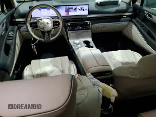 2025 Genesis GV80 Prestige z VIN KMUHEESC4SU250360, wystawiony jako Copart lot #55827155 z przebiegiem 3 214 mil mil oraz Szkoda całkowita • Salvage title. Historia ofert i sprzedaży dostępna na DreamBid. Obrazek 8.