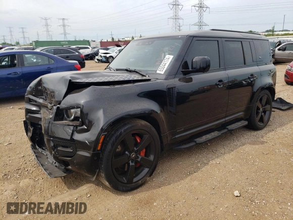 2023 Land Rover Defender X с VIN SALEXEEU8P2165523, выставлен на аукционе Copart как лот 65044174 с пробегом 16 560 миль миль и Списание • Salvage title. История ставок и продаж доступна на DreamBid. Изображение 1.