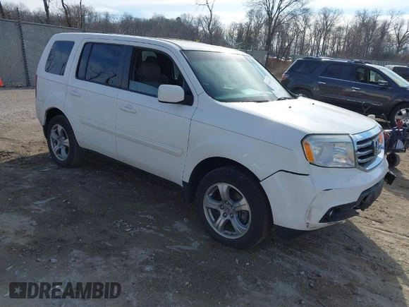 2014 Honda Pilot EX-L with VIN 5FNYF3H59EB003409, listed as a IAAI auction lot 41666126 with 170,658 mi miles. Bid and sale history available at carsss.com. Image 1.