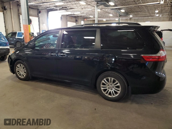 2016 Toyota Sienna XLE with VIN 5TDYK3DCXGS751715, listed as a Copart auction lot 58443105 with 160,155 mi miles and Salvage title. Bid and sale history available at DreamBid. Image 2.