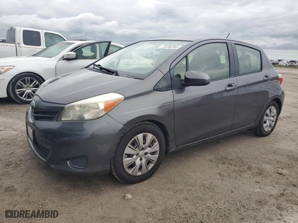 2014 Toyota Yaris L with VIN JTDKTUD32ED587183, listed as a Copart auction lot 75106764 with 0 mi miles and Salvage Title. Bid and sale history available at carsss.com. Image 1.