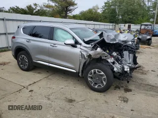 2023 Hyundai Santa Fe Hybrid Blue with VIN 5NMS2DA13PH022568, listed as a Copart auction lot 73175654 with 0 mi miles and Salvage Title. Bid and sale history available at carsss.com. Image 4.