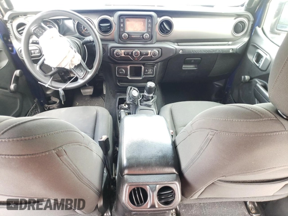 2018 Jeep Wrangler Unlimited Sport S with VIN 1C4HJXDNXJW289319, listed as a Copart auction lot 80461844 with 76,963 mi miles and Salvage title. Bid and sale history available at DreamBid. Image 8.
